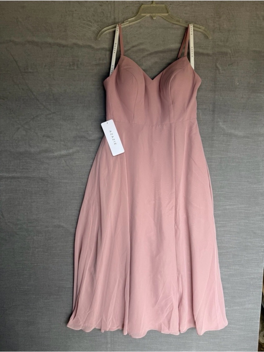 Azazie Clarissa Dress in Dusty Rose NWT size A6